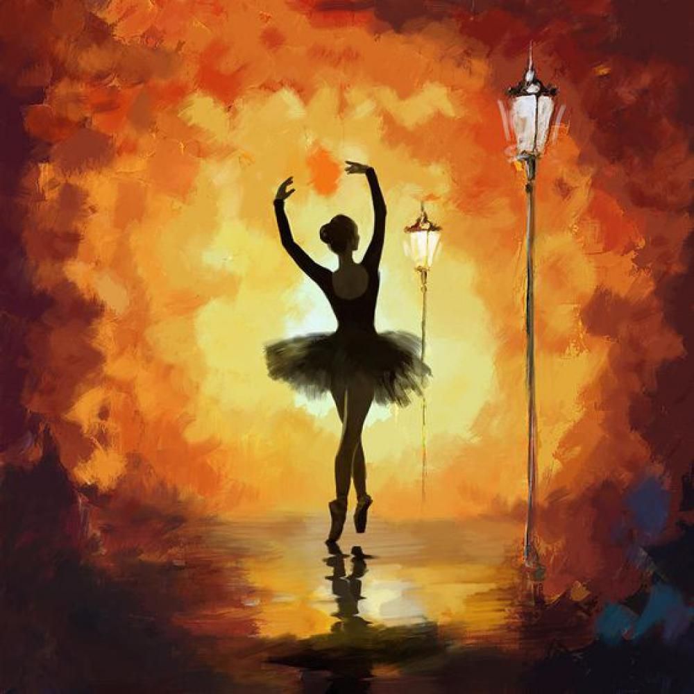 abstract dancing figures