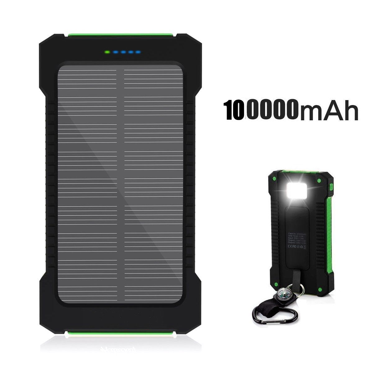 2018 green waterproof 100000mah solar power bank solar charger dual usb power bank with led 2018 green waterproof 100000mah solar power bank solar charger dual usb power bank with led