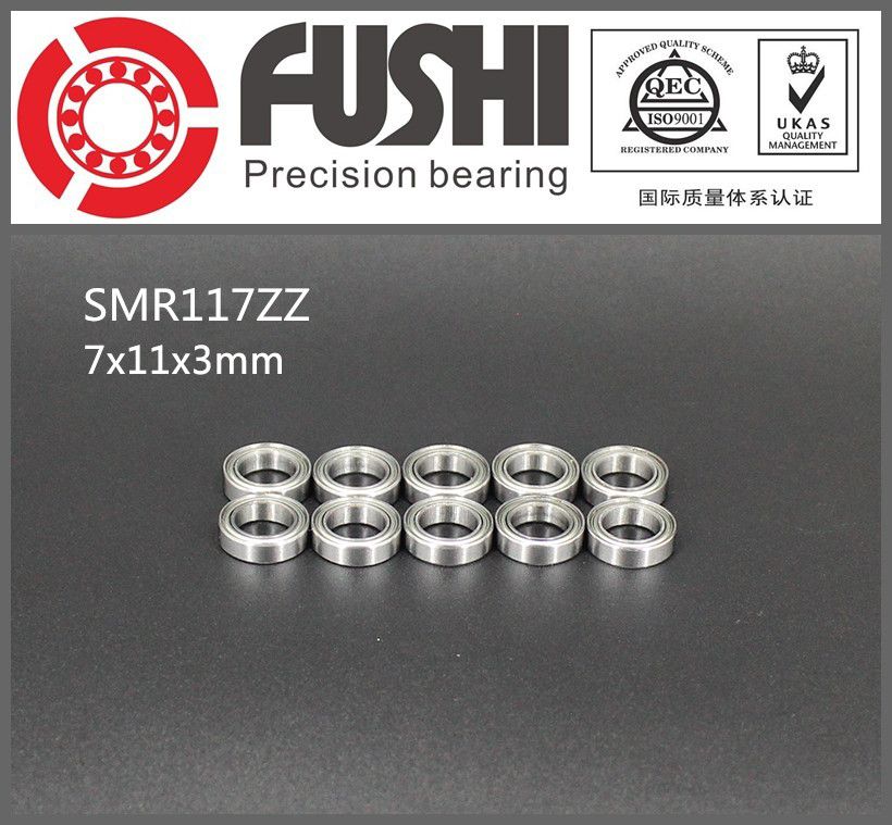 5pcs SMR117zz 7x11x3 mm SMR117 Stainless Steel 440c Ball Bearing Bearings