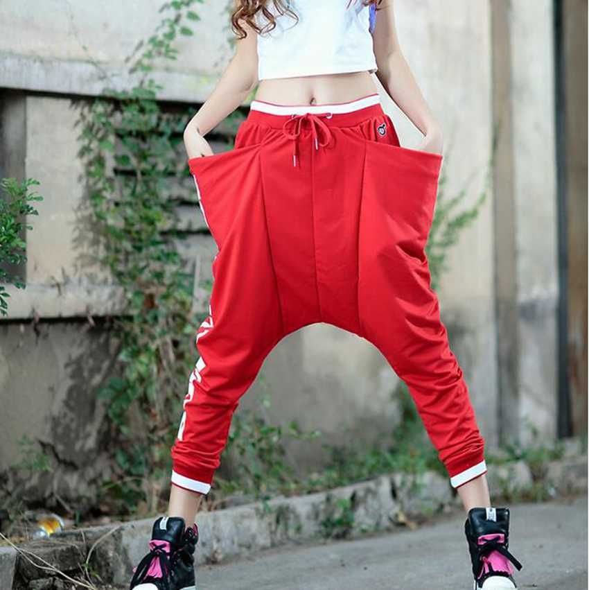 2019 Hip Hop Pants Harem Pants Women Loose Trousers Joggers Women