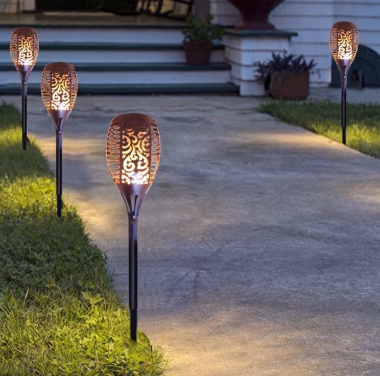 2018 Solar Lamp Garden Waterproof 96 Led Tiki Torch Light Outdoor 2018 Solar Lamp Garden Waterproof 96 Led Tiki Torch Light Outdoor Courtyard Energy Dancing Flame Flickering Decoration Lamps From Volvo Dh2010