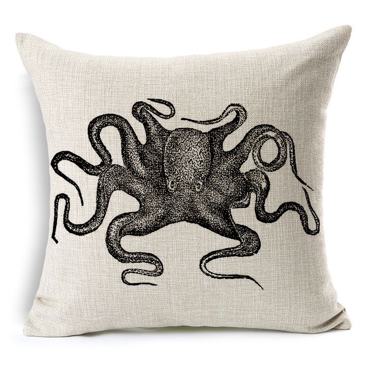 octopus pillow cover