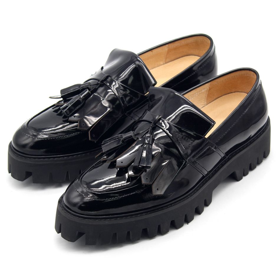 platform slip on loafers