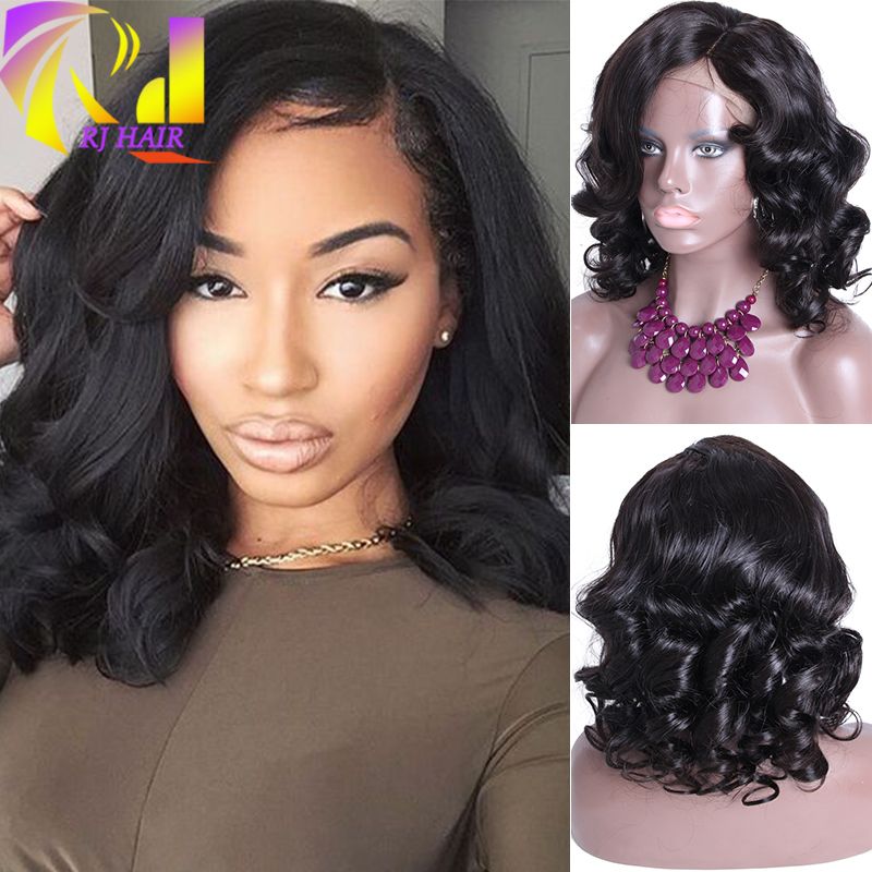 Medium Length Loose Wave Malaysian Virgin Human Hair Full Lace