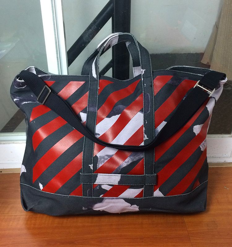 off white beach bag