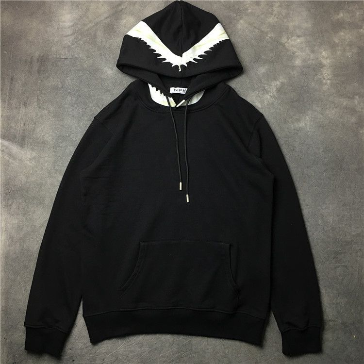 Acquistare 2017 Autunno Inverno Top Marca Vendita Calda Scollo Squalo  Scheletro Dente Stampa Pullover Cappotto Felpa Con Cappuccio Da Uomo Manica  Lunga Sport Felpa Sportiva Economico | Consegna Veloce E Qualità | It.Dhgate