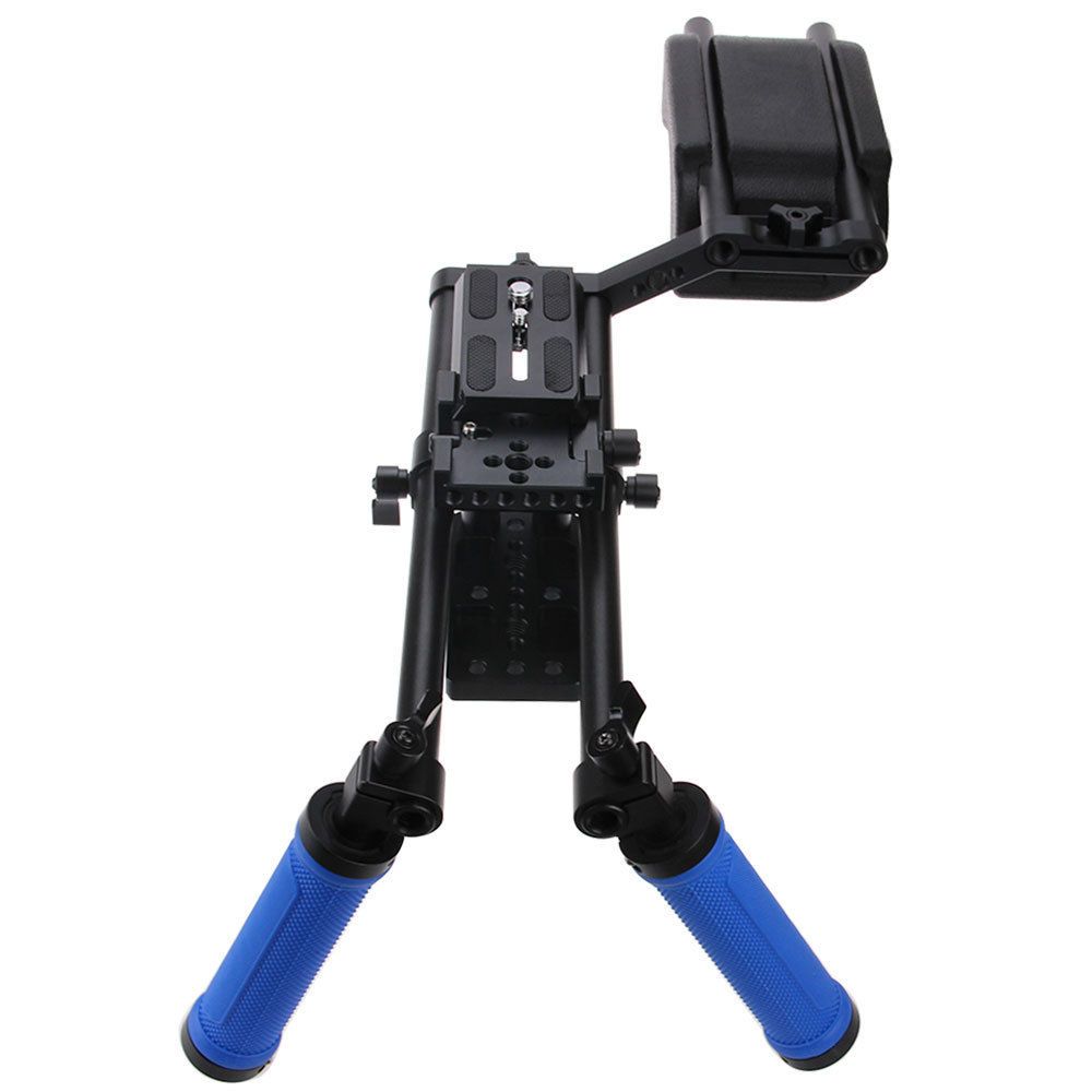 2019 CAMVATE Dual Handgrip Shoulder Mount Support Rig Kit For DSLR