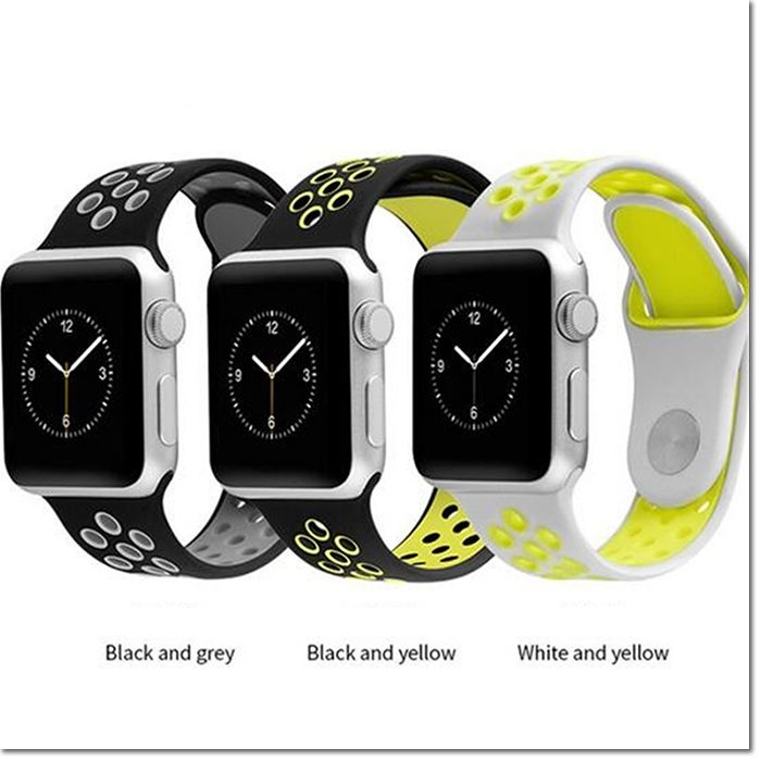 2017 Brand New Silicon Sports Bands For Apple Watch Strap Silicone Band