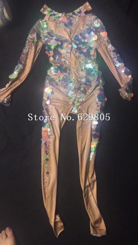 mermaid sequin jumpsuit