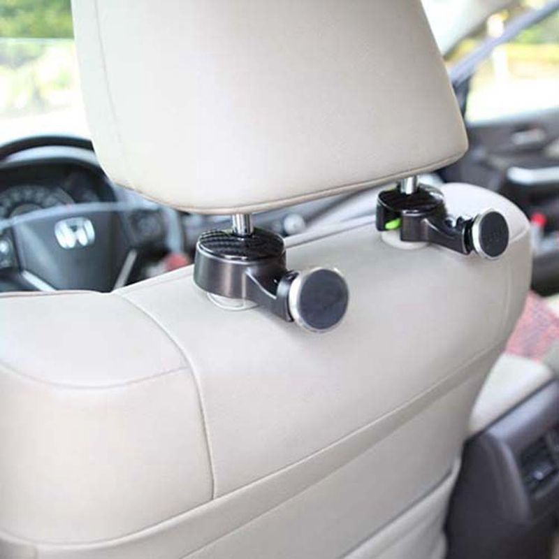 Tablet Car Brackets Headrest Cradle Back Seat Magnetic Mount Holder For Ipad Cell Phone Hanger Hook Organizer