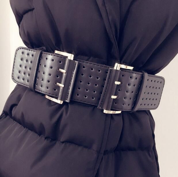 Wholesale 2017 Designer Wide Belts For Women Fashion Double Metal