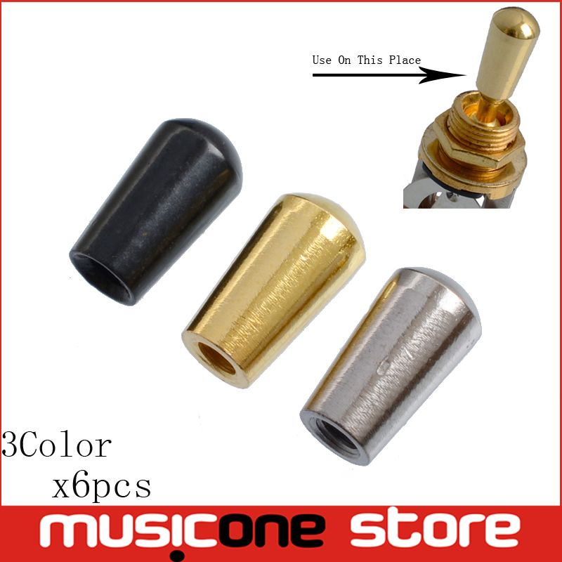 2019 Brass Toggle Guitar Switches Knob Tip Buttons Cap For Electric