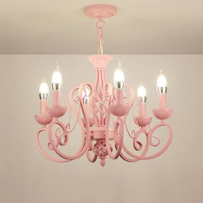 Modern Wrought Iron Pendant Chandeliers Vintage Chandelier Ceiling Modern Wrought Iron Pendant Chandeliers Vintage Chandelier Ceiling Fixtures E14 Candle Lights Lighting Iron White/Pink/Blue Home Lighting Vintage ... - Modern Wrought Iron Pendant Chandeliers Vintage Chandelier Ceiling