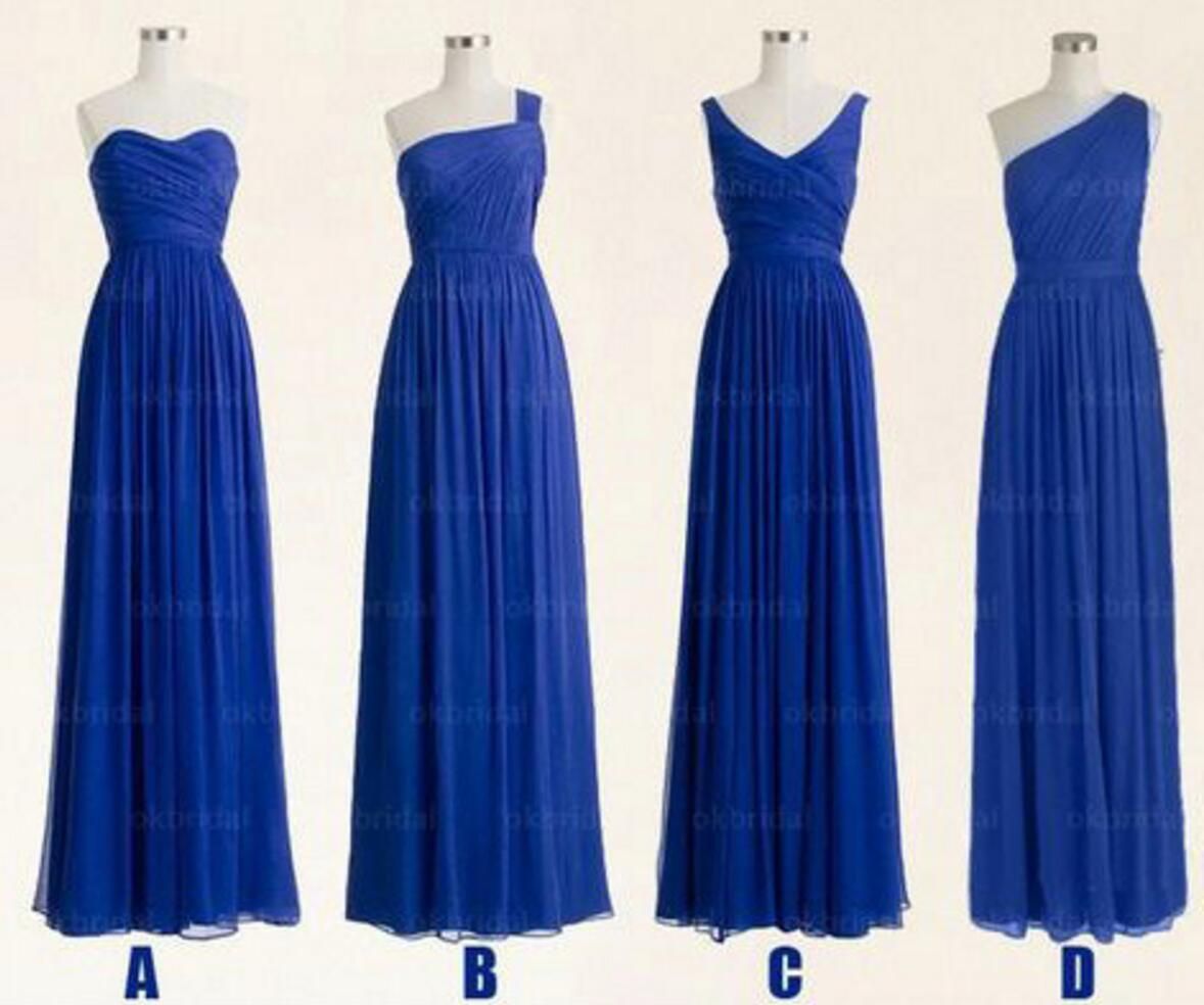 royal blue chiffon