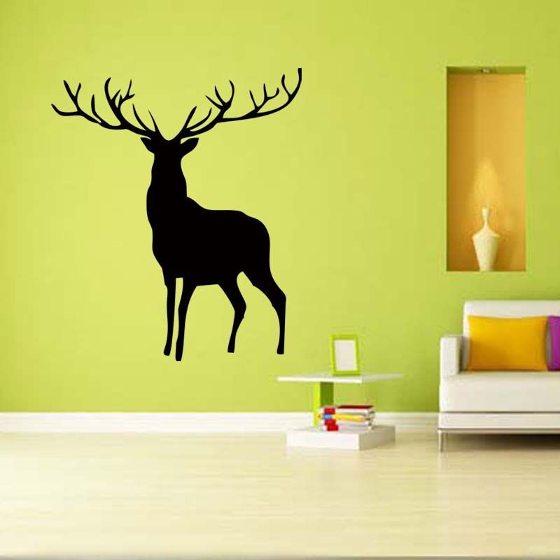 New Product For One Large Deer Wall Decor Removable Vinyl Decal Sticker Art Mural Bedroom Sitting Room Diy