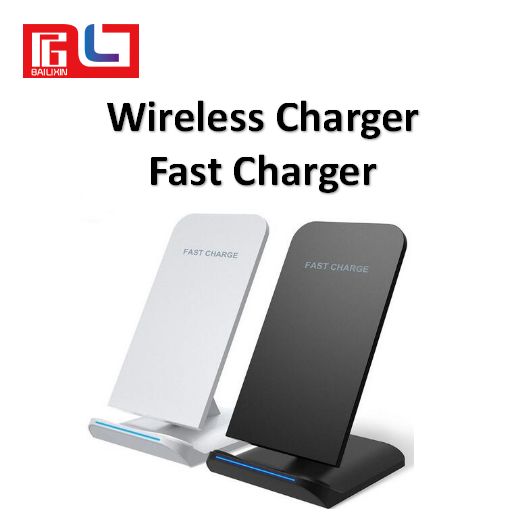 qi wireless charger phone holder horizontal and vertical stand dock