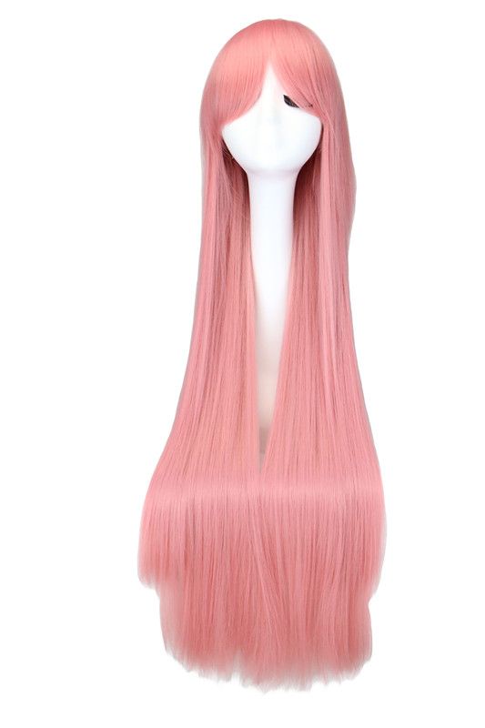 100cm pink wig