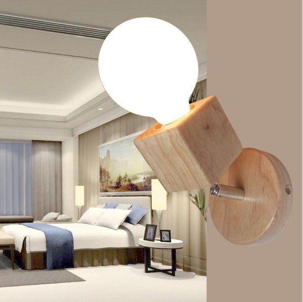 2018 Modern Oak Wood Adjule Wall Lamp Bedroom Bedside Sconce 2018 Modern Oak Wood Adjule Wall Lamp Bedroom Bedside Sconce Lights Fixture Indoor Mounted Light Fitting For Living Room Llfa From Meilibaode2008