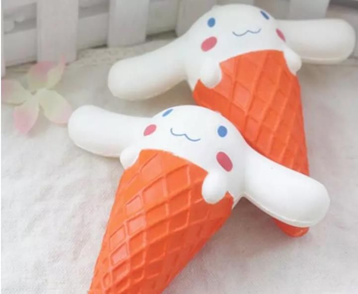2018 Kawaii Squishy Big Ear Dog Ice Cream Squeeze Slow Rising ...