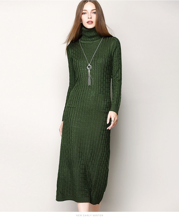 Acquistare Progettista Di Alta Qualità Di Lana Vestiti Lunghi 2017 Stile  Pista Caldo Inverno Maglioni Pullover Signore Di Alta Maniche Lunghe In  Maglia Abiti Matita Economico | Consegna Veloce E Qualità | DHgate Italy