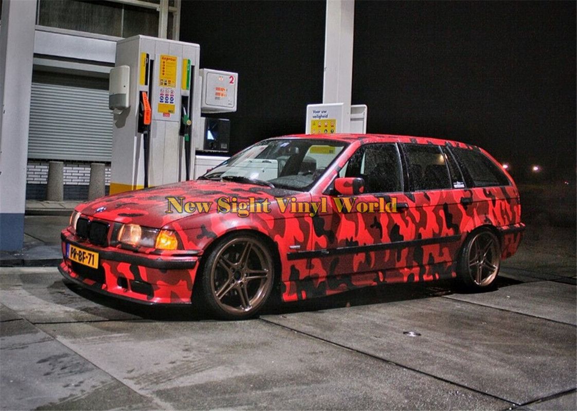 Grosshandel Jumbo Elite Schwarz Rot Camouflage Vinyl Wrap Film Rot Camo Car Wrap Vinyl Blase Frei Fur Car Wraps Von Newsight Vinyl World 184 79 Auf De Dhgate Com Dhgate