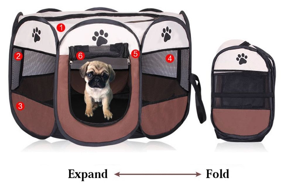 Portable Foldable Playpen Pet Tent