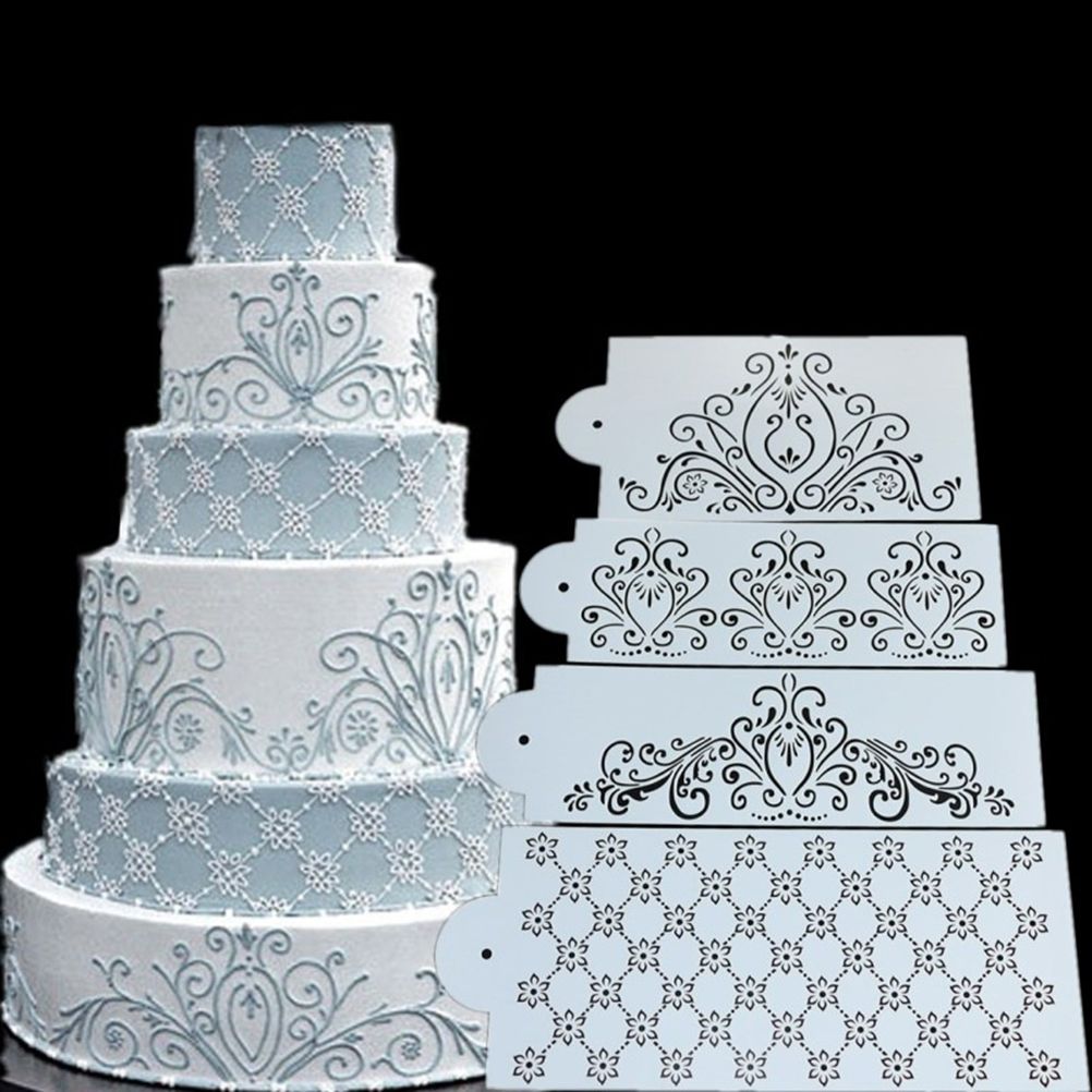 2019 Wholesale Princess Lace Cake Stencil Set Cake Craft 2019 Wholesale Princess Lace Cake Stencil Set Cake Craft