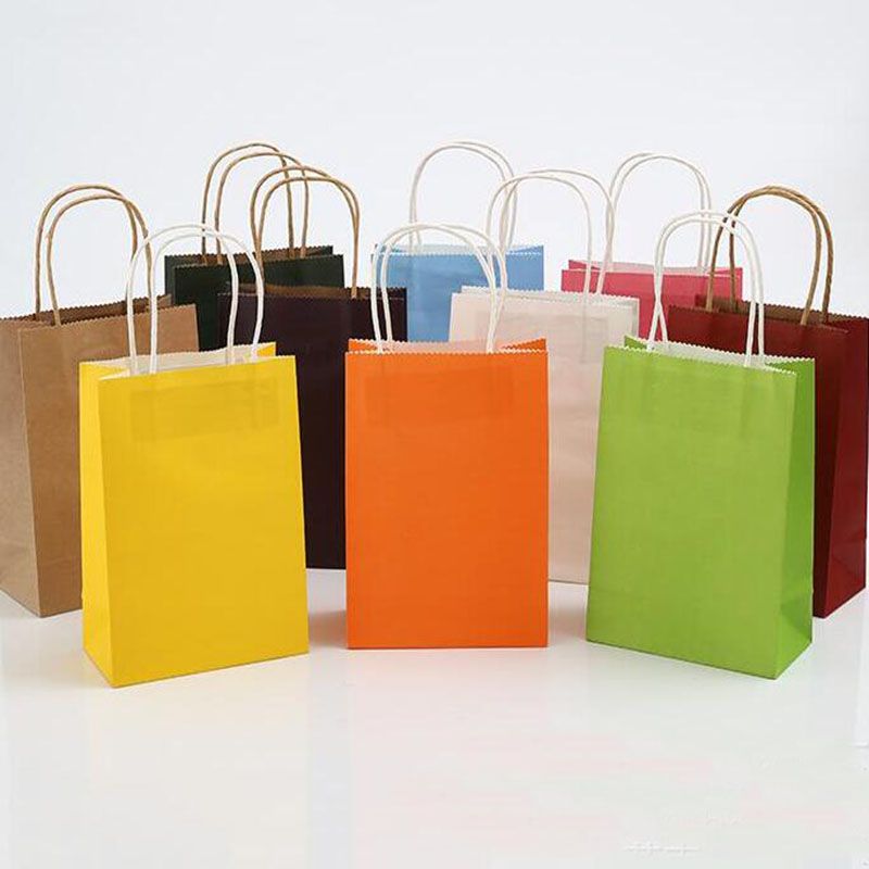 Kraft Paper Bag Festival Gift Package New Blank Gift Paper Bag
