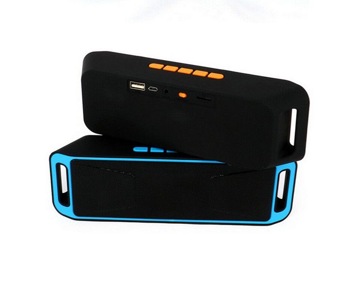SC-208 SC208 소형 휴대용 Bluetooth 스피커 무선 똑똑한 핸즈프리 스피커 큰 힘 Subwoofer 지원 TF와 USB FM 라디오 DHL