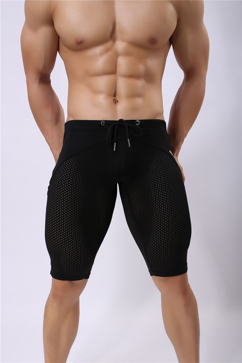 2019 Sprots Wear Brave Person Men'S Fashion Sexy Transparent Shorts ...