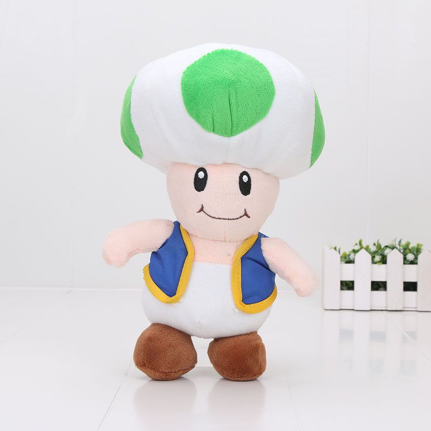 green mushroom mario plush