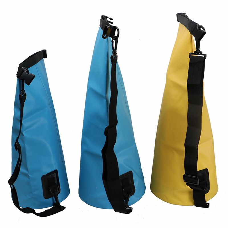 10L 20L PVC 보트 카약 낚시를위한 방수 건조 가방 낚시 래프팅 캠핑 어깨 끈으로 떠있는 수영