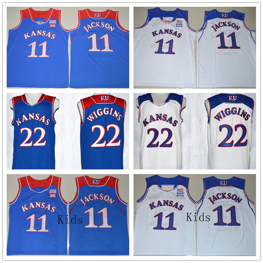 kansas jayhawks wiggins jersey