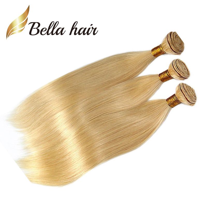/ 8A Honey Blonde Blonde Human Hair Weave Dritto Bionda Bundles Estensioni brasiliane Capelli Brasiliani Body Wave 613 Bella Capelli Bundles
