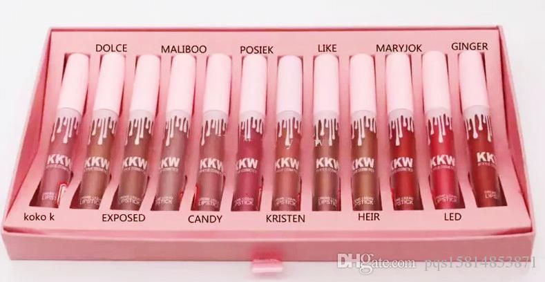 Satın Al Kkw Ruj Kiti Kylie Jenner Dudak Parlaklığı Seti Crean Sıvı