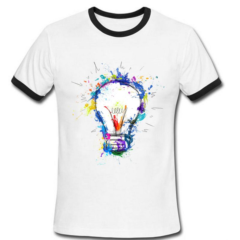 newest color paint light bulb t shirt summer clothing original funny newest color paint light bulb t shirt summer clothing original funny t shirt men short sleeve hipster tees man tshirt homme t shirts for t shirt for from