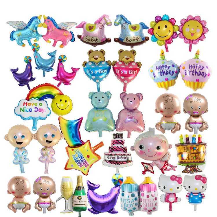 Helium Foil Balloons Wholesale  Baby Kids Ballons Birthday 