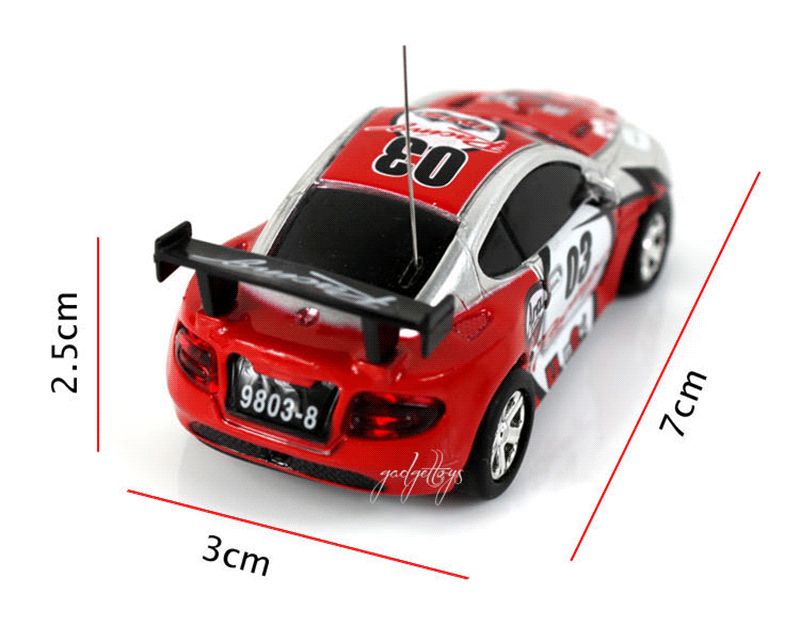 Mini RC Racing Car 1:64 Coke Pop Top Can 4CH Radio Remote Control