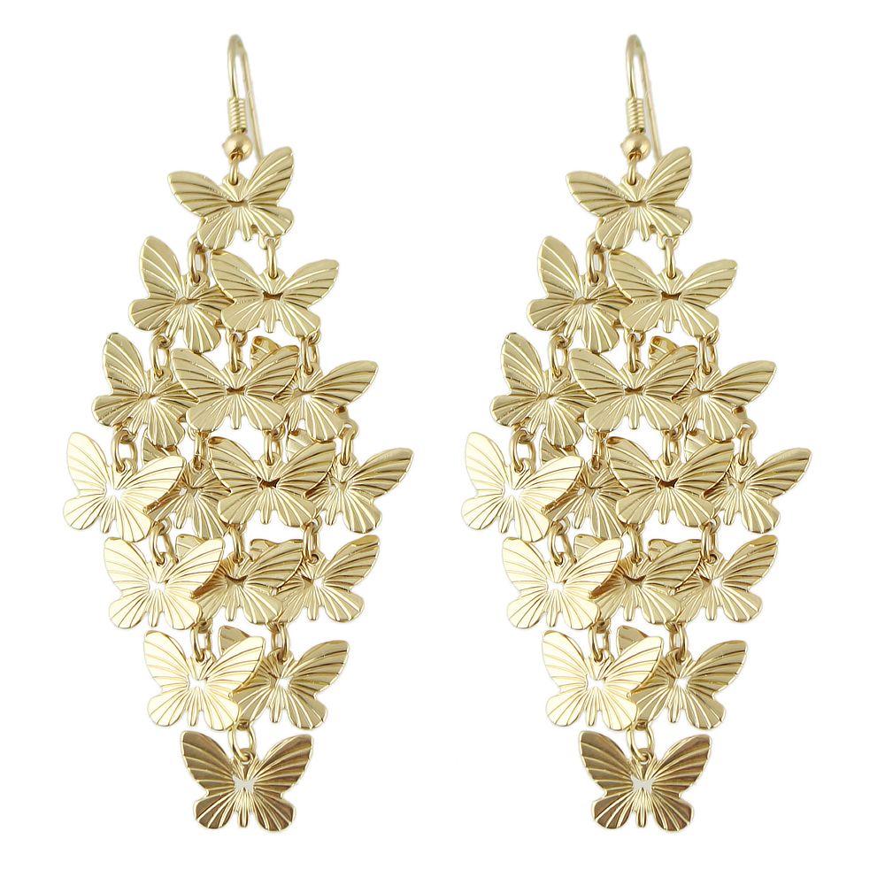 2018 Chandelier Earrings New Big Design Multilayer Alloy Erfly 2018 Chandelier Earrings New Big Design Multilayer Alloy Erfly Drop Gold Color Whole Boucles D Oreille Women From Niceshow 1 44 Dhgate