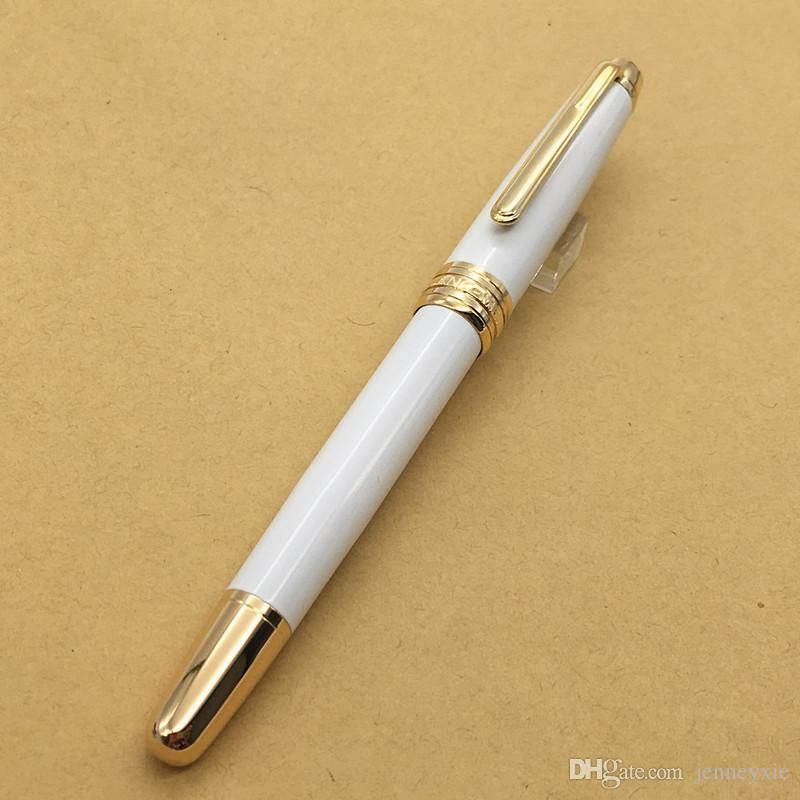 Ballpoint Pen Schwarz Tinte Klassisch Design Golden Silber Clip Luxus für Büro