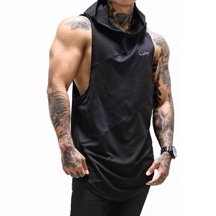 2019 Summer Sportswear Long Tank Top Mens Stringer Running ...
