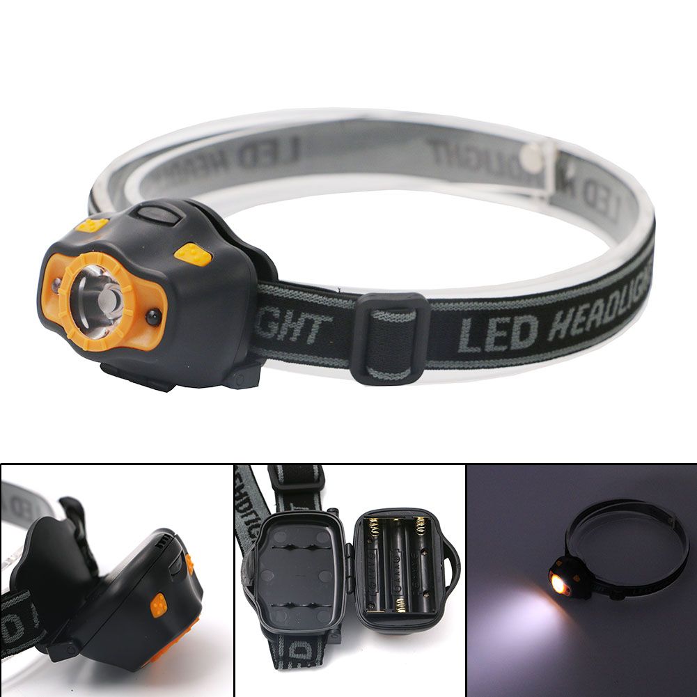 mini portable led infrared sensor headlights outdoor camping hilking