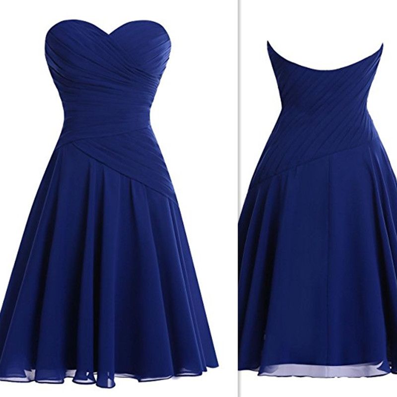 royal blue bridesmaid dresses short