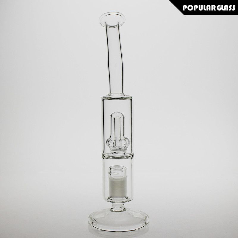 26cm Tall Glass Mouthpiece With Showhead Percolator Smoking Bongs