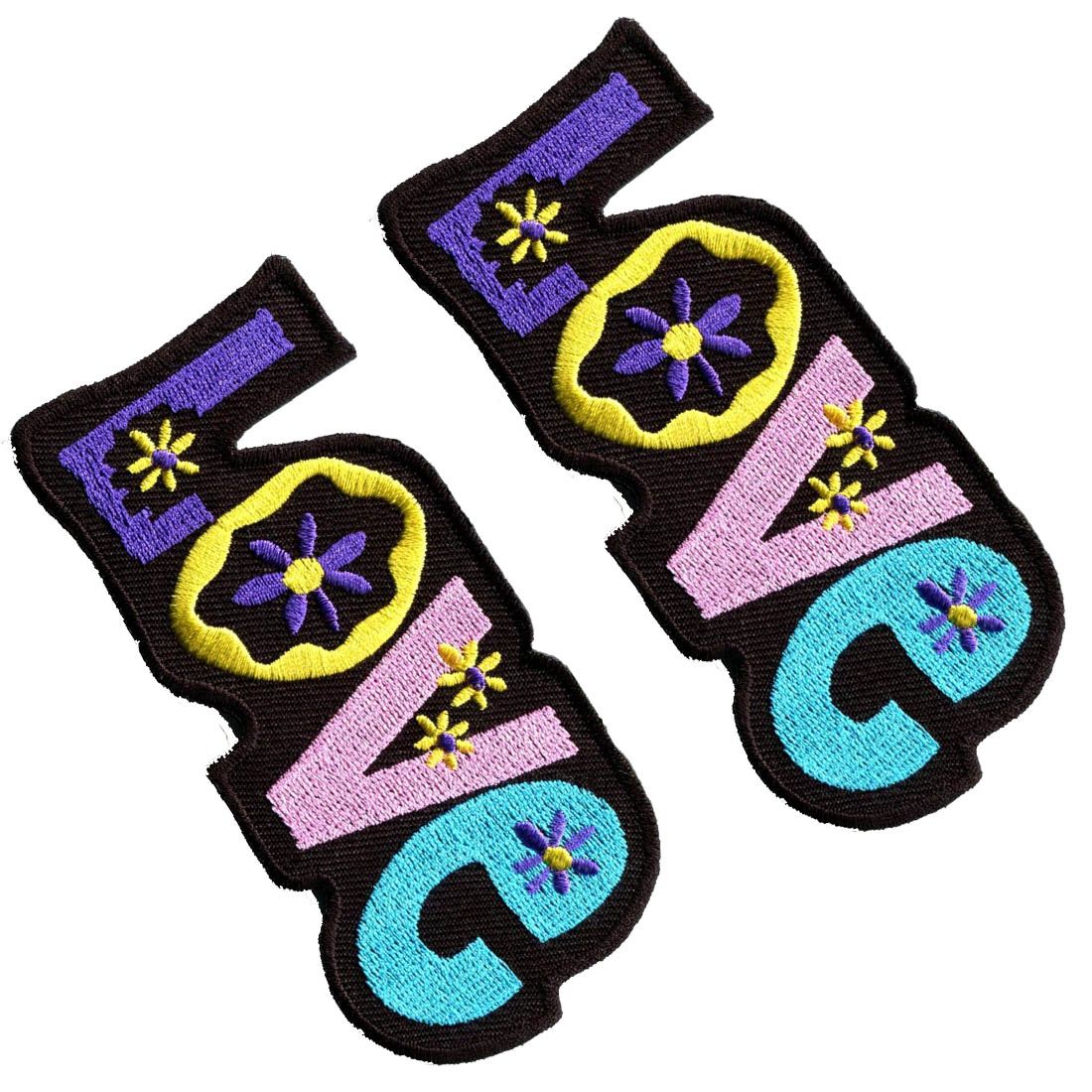 Make Music Not War Iron-On Patch – Hippie Peace Love Dove Boho Retro Embroidered 2 thumbnail image