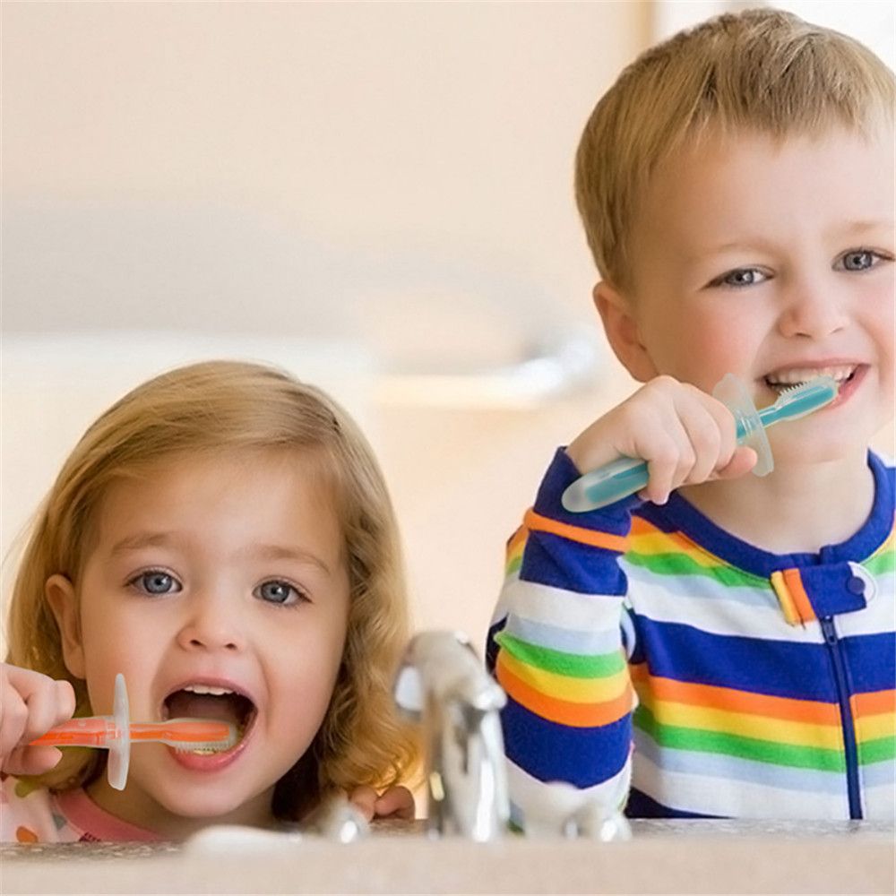 Silicone Kid Dentition Formation A Feuilles Caduques Brosse A Dents Enfants Bebe Infantile Brosse Outil Dents Brosse Bouche Propre Produits From Busyshiping 16 24 Dhgate Com