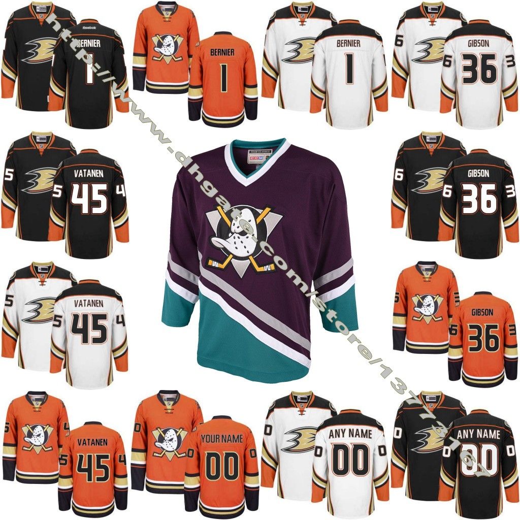 men's anaheim ducks reebok orange alternate premier jersey