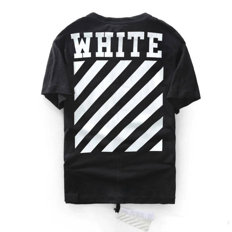 Acquistare La Migliore Edizione 2017 T Shirt A Manica Corta Da Uomo Off  White CO T Shirt Fuori Dalla Maglietta Bianca Di Virgil Abloh Maglietta T  Shirt Da Uomo Kanye West Striped