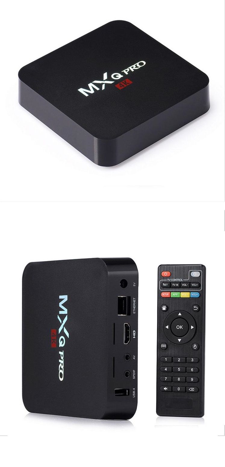 MXQ PRO 4K Android 6.0 TV BOX Rk3229 Quad Core 1GB RAM 8GB ROM KD17.3
