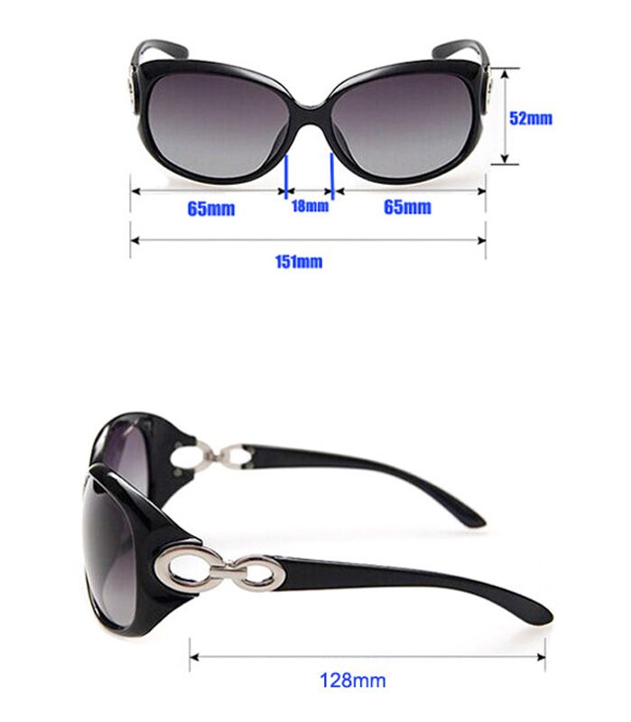 Lunettes de soleil à la mode Femmes Mode Polarized Lunettes de soleil en plein air shopping conduite lunettes de soleil rétro Big Frog Cadre miroir fille lunettes